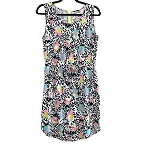 Anthropologie NÜMPH Leopard Neon Print Summer Dress Size EU 36 / Small